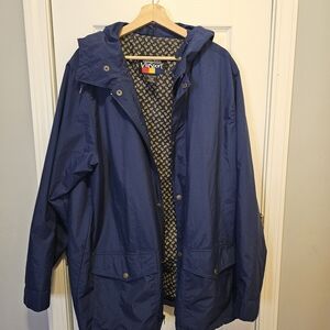 Vintage Hartwell ViaSport Men's Navy Raincoat